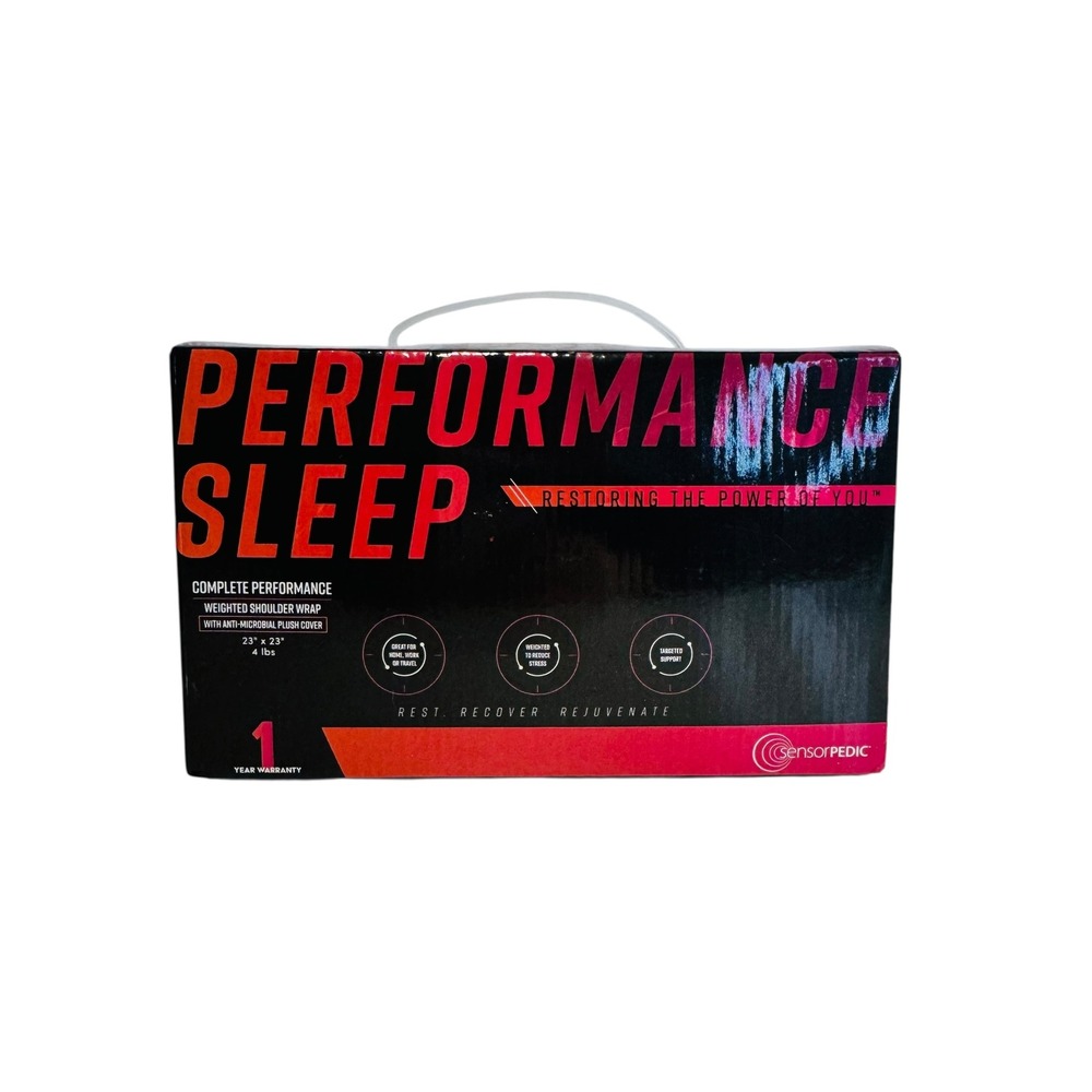 SensorPEDIC Performance Sleep Weighted Shoulder Wrap 4lb Gray‎ Anti-Microbial